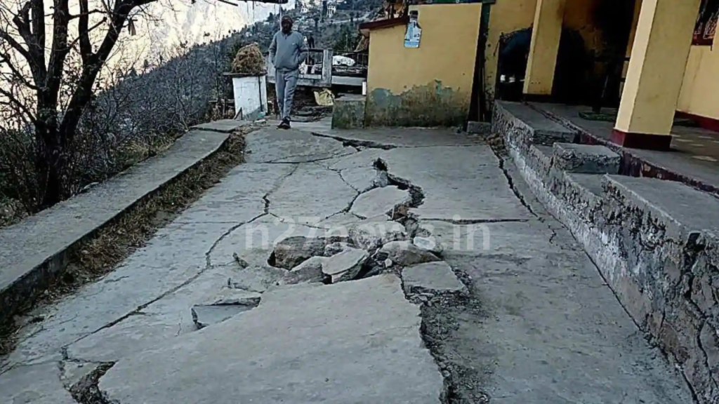 Land is slipping in Joshimath and cracks have appeared in more than 600 houses so far