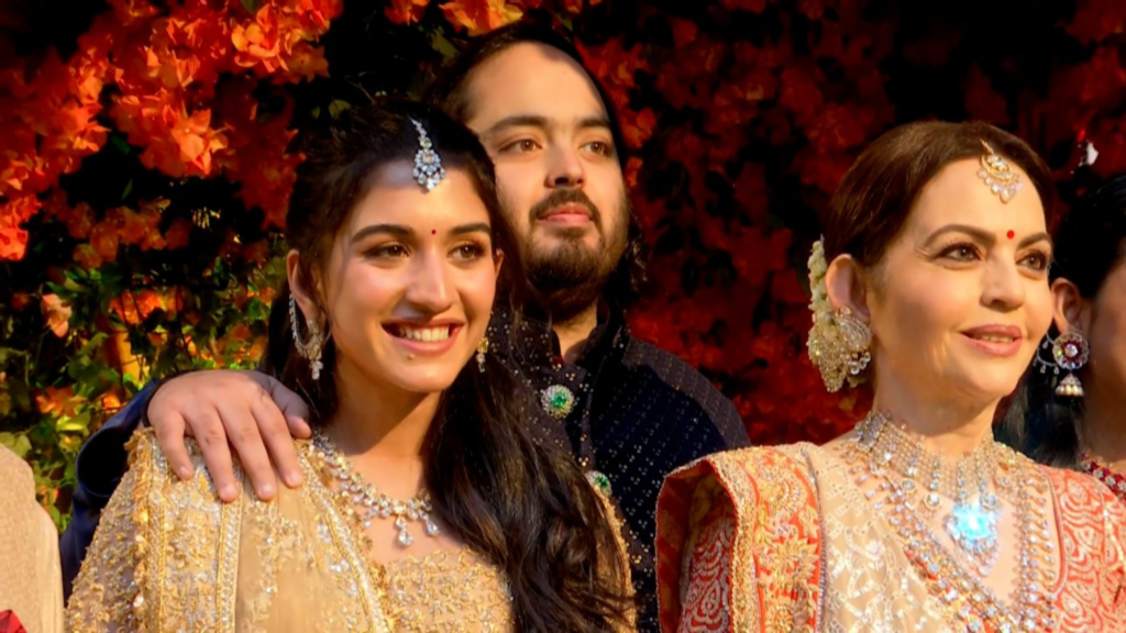 In Pics: Anant Ambani, Radhika Merchant All Smiles As They Pose With Family at Their Engagement