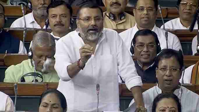 Parliament: 'We did not send Lalu Yadav to jail', Nishikant Dubey surrounded the opposition in the discussion on no-confidence motion