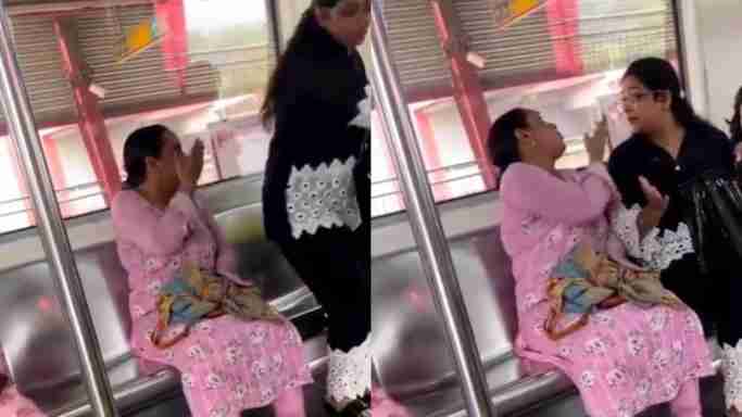 'Juta uthakar marungi': Tu-tu main-main between two women in metro, video went viral